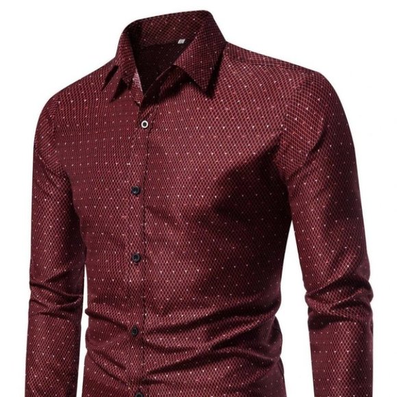 . Other - Red Mens Button Down Shirt